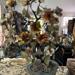 Vintage Beautiful Oriental Jade Tree