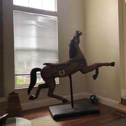 Wood Horse Hand Carved