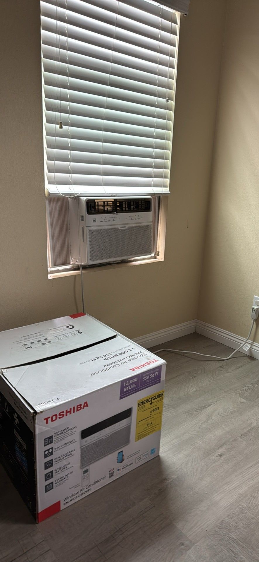 AC Air Conditioner and Window Stand