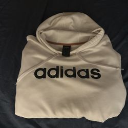 White Adidas Hoodie (XL,men) 