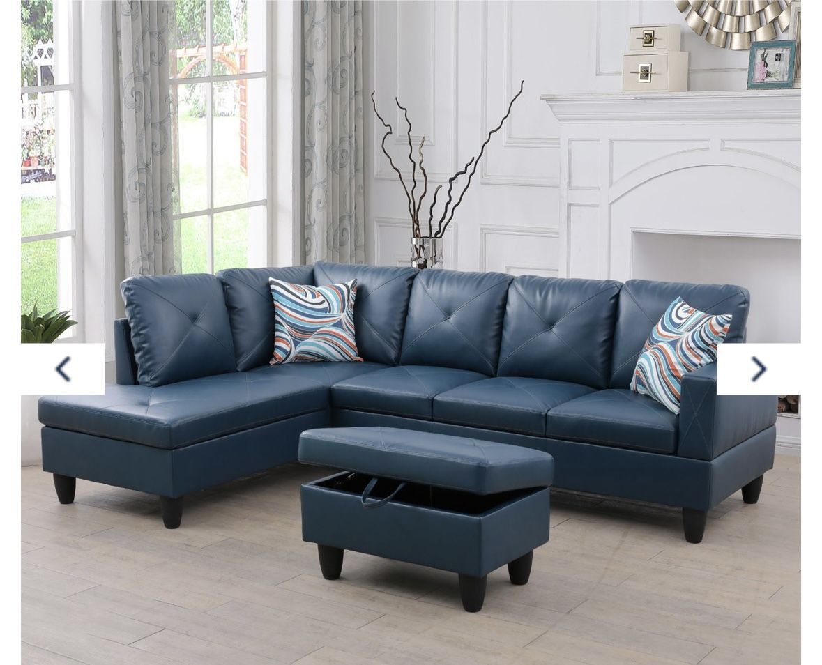 Brand New Faux Leather Sectional