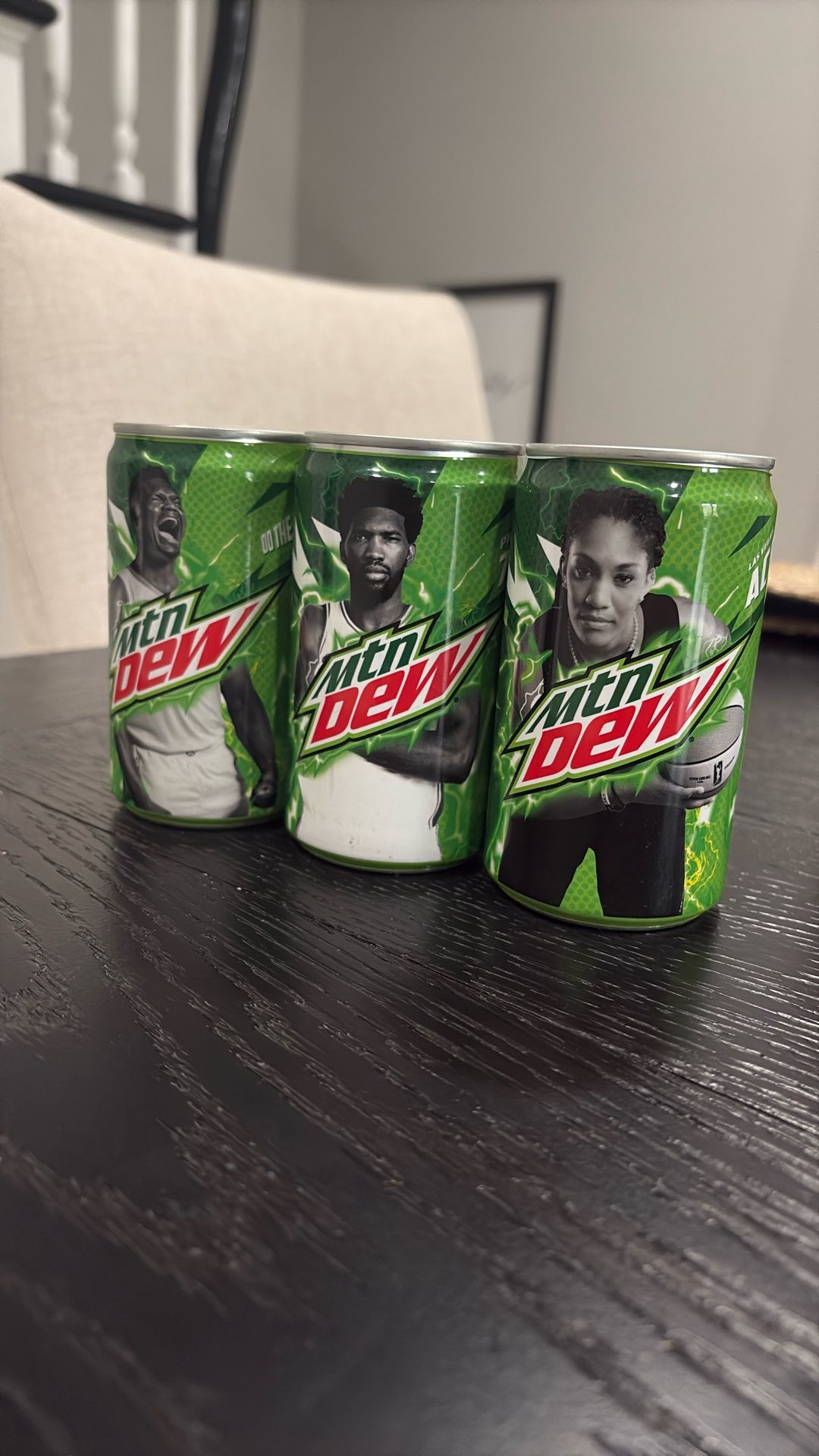 Collectibles basketball 2020 Mtn dew Cans