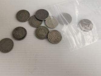 Assorted lot Liberty  "V" nickels (10 coins)