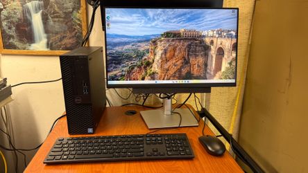Dell Optiplex 3050 SFF: 22” widescreen 16 GB ram ssd