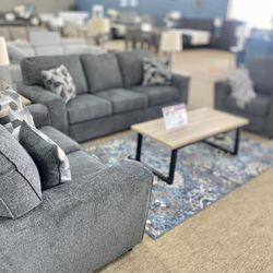 Stairatt Gray Sofa, Loveseat Color Options ⭐$39 Down Payment with Financing ⭐ 90 Days same as cash