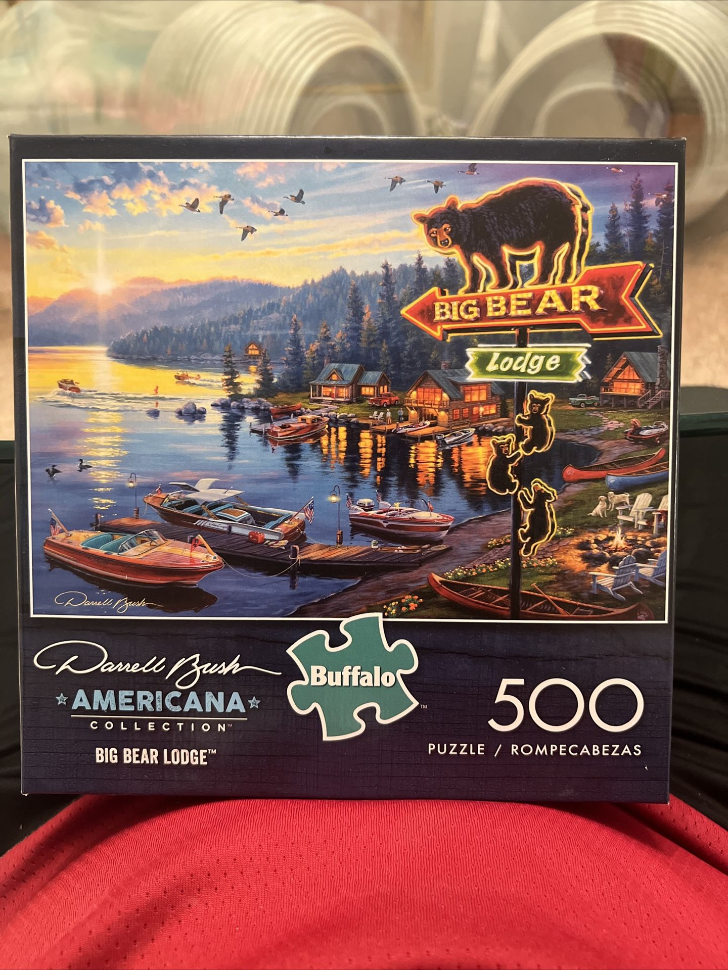 Buffalo Games - Darrell Bush - Big Bear Lodge - 500 Piece Jigsaw Puzzle #03710