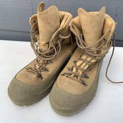 Belleville Leather Military Boots, Size 11w