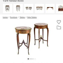 Exquisite Louis XV-Style side tables 