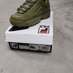 Fila Disruptor 2, Olive, Size 6
