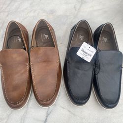 Two Pairs of J. Ferrar Men’s 10.5 Memory Foam Shoes - Compare @$80 each