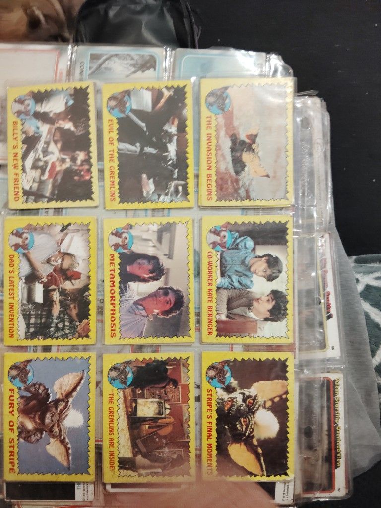 Old-school Star Wars ,Star Trek, Superman Gremlins, Moon Rakerand Original Topps Cards From The 70s And 80s