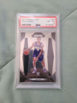 2017 Panini Prizm Kyle Kuzma Rookie RC PSA 8