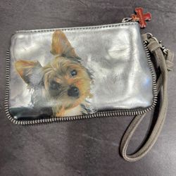 Fuzzy Nation Yorkie Wristlet 