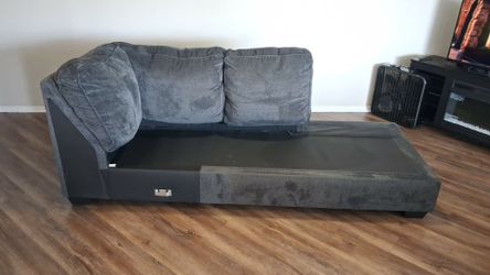 Gray Fabric Sectional Sofa