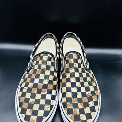 Vans Classic Slip-On Checkerboard Camo Desert Men's 9/ Women’s 10.5