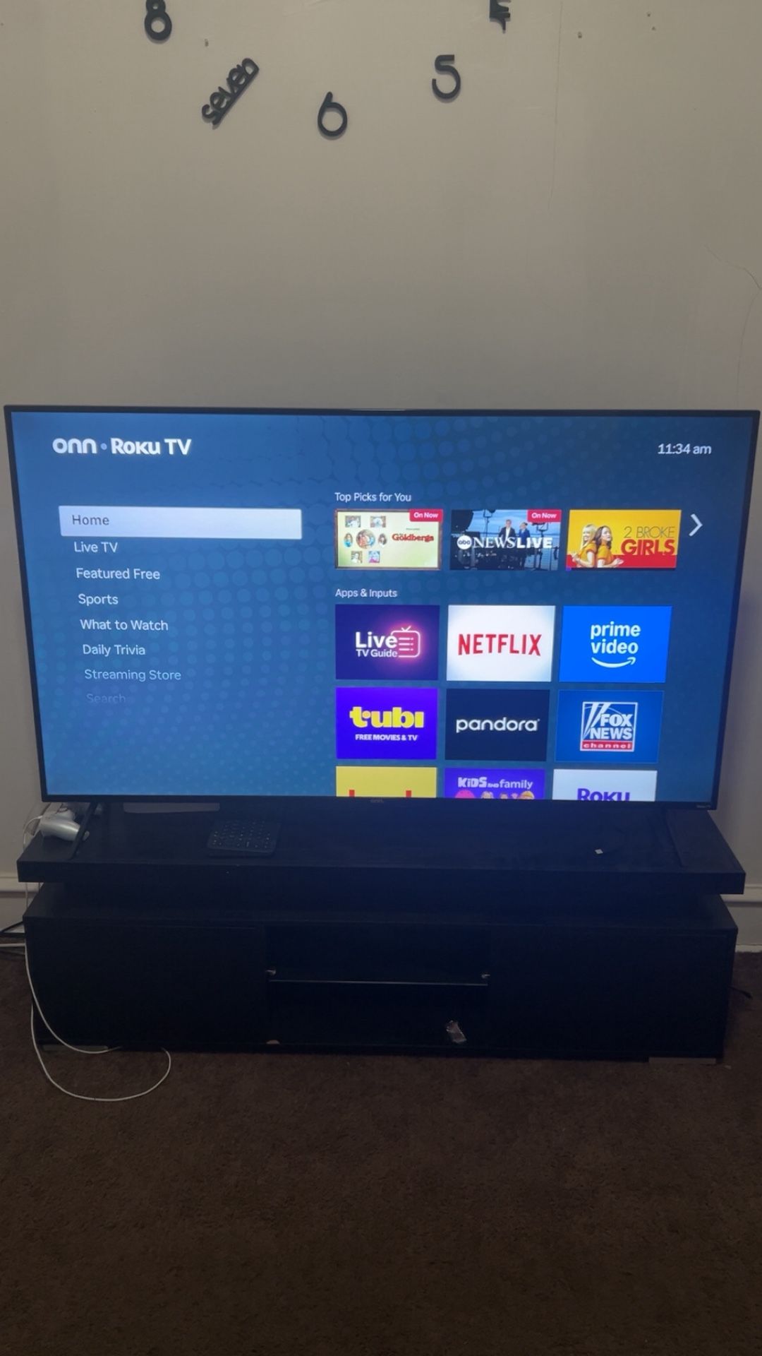 65 Inch Onn Smart Tv With Tv Stand