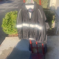 Lined Windbreaker From Sport Tek, Large, New Black And White 