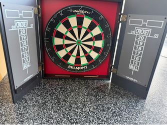 Javelin Sports Belmont Bristle Dartboard & Cabinet (new in box)
