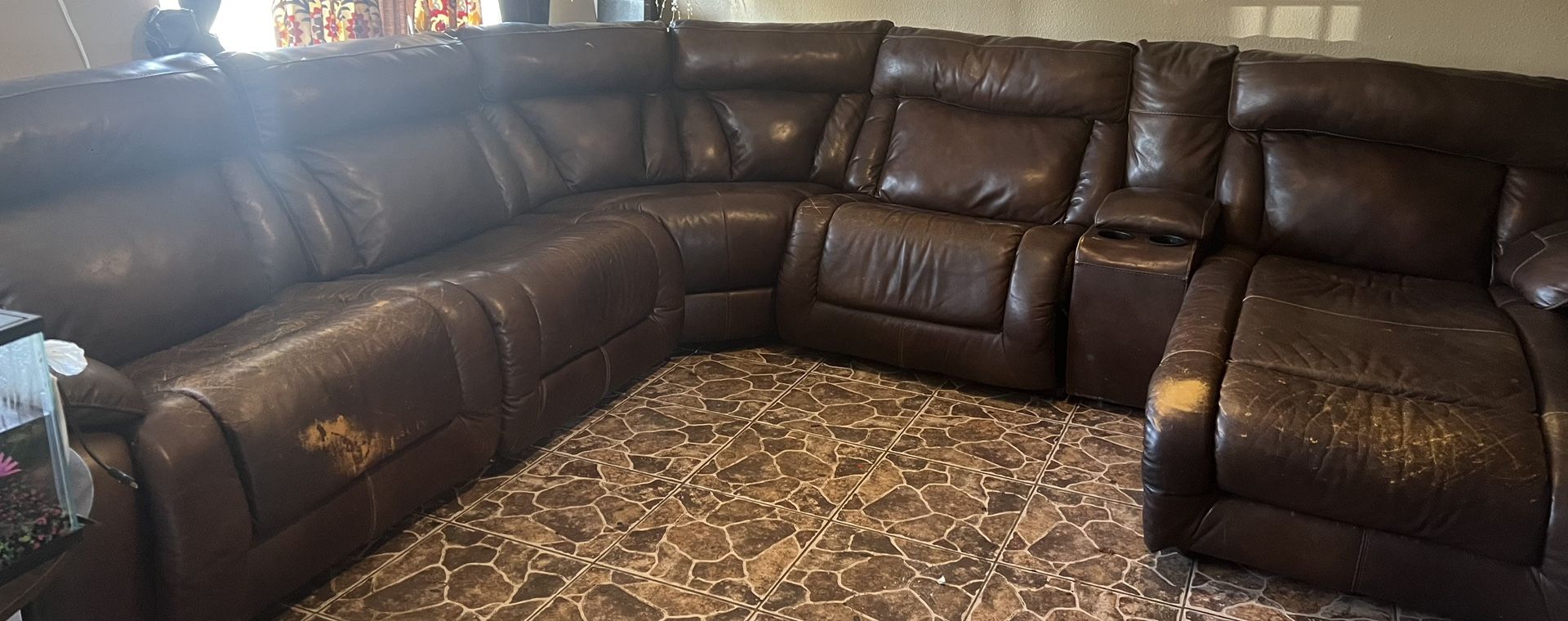 Leather Sectional Recliners