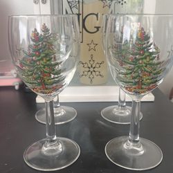 Vintage Spode Wine Glasses 4
