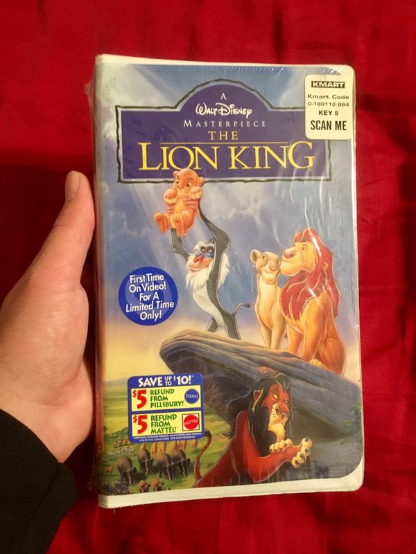 The Lion King Walt Disney Masterpiece Collection VHS Tape 1995 for Sale ...