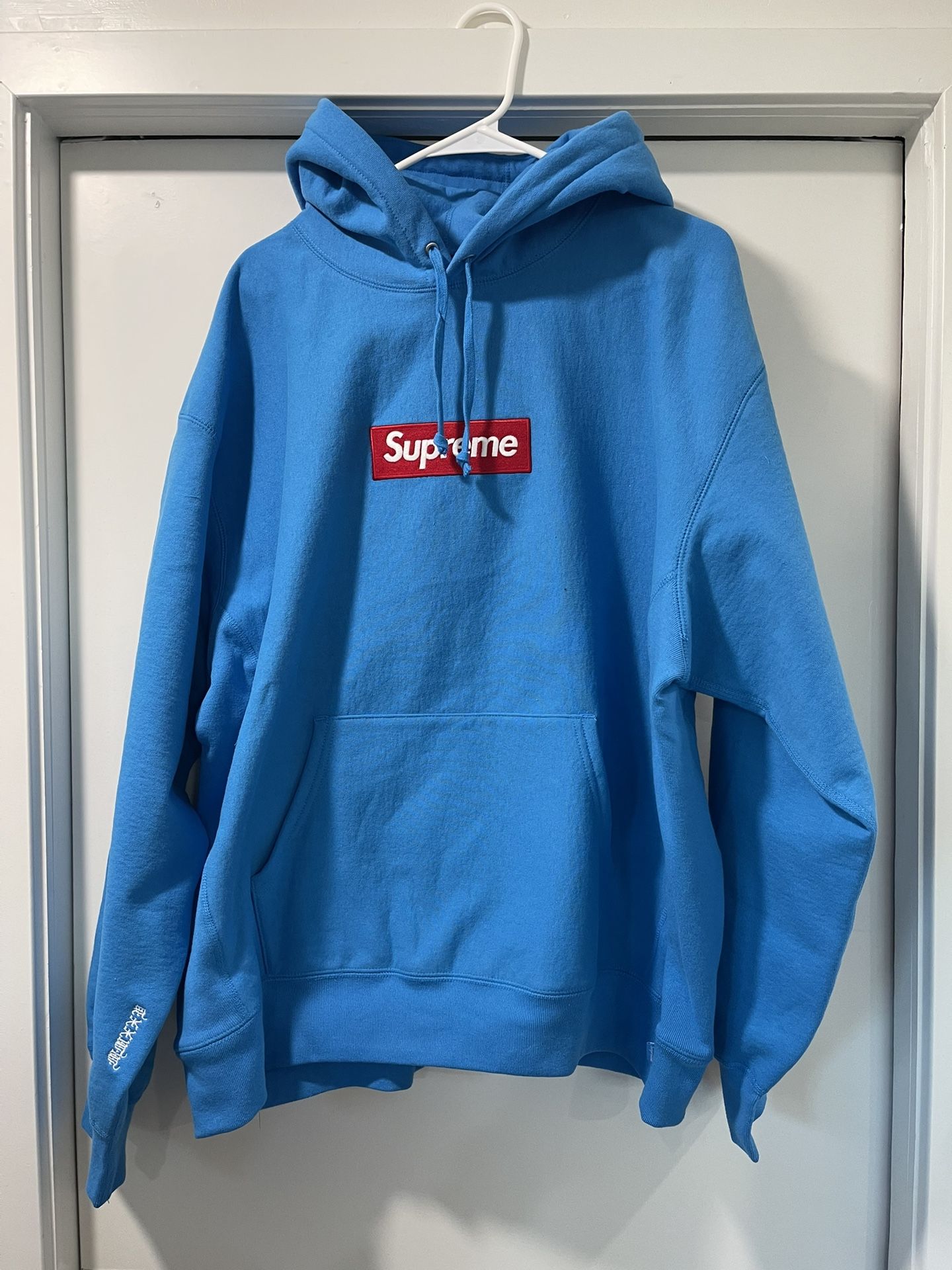 Supreme Box Logo Hoody 2025 Cyan Sz. L