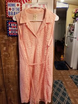 Light Pink Summer Dress XL PEACH COLOR BRAND NEW NEVER WORN
