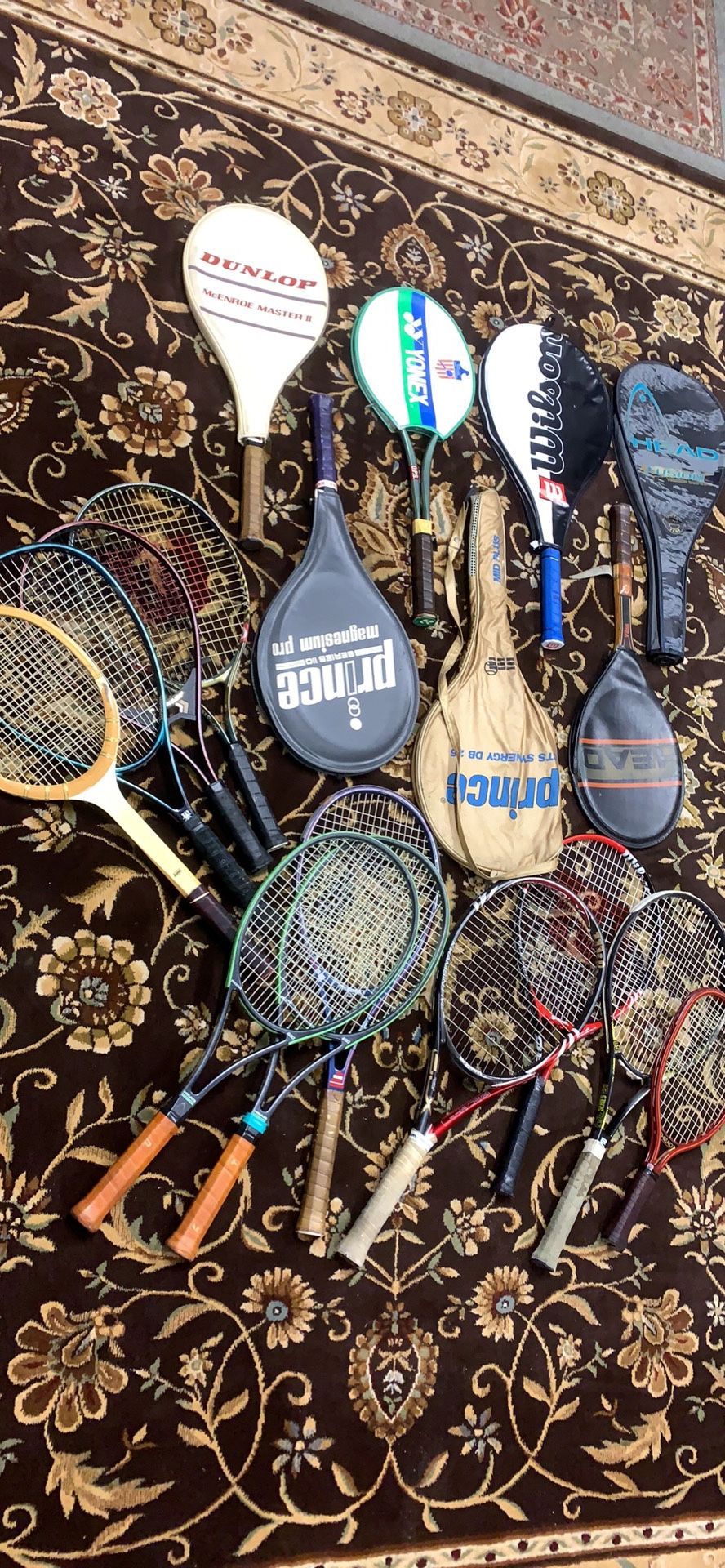 Tennis rackets $6 each or 2/10$