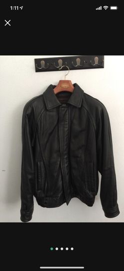 Wilsons leather jacket. Very tough heavy strong leather jacket. Large