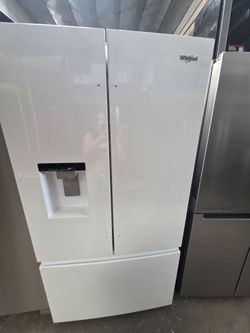 WHIRLPOOL FRENCH DOOR WHITE REFRIGERATOR