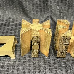 Solid Wood Hellraiser Cube Puzzle Box 