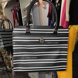 B&W Striped Tommy Hilfigure Handbag