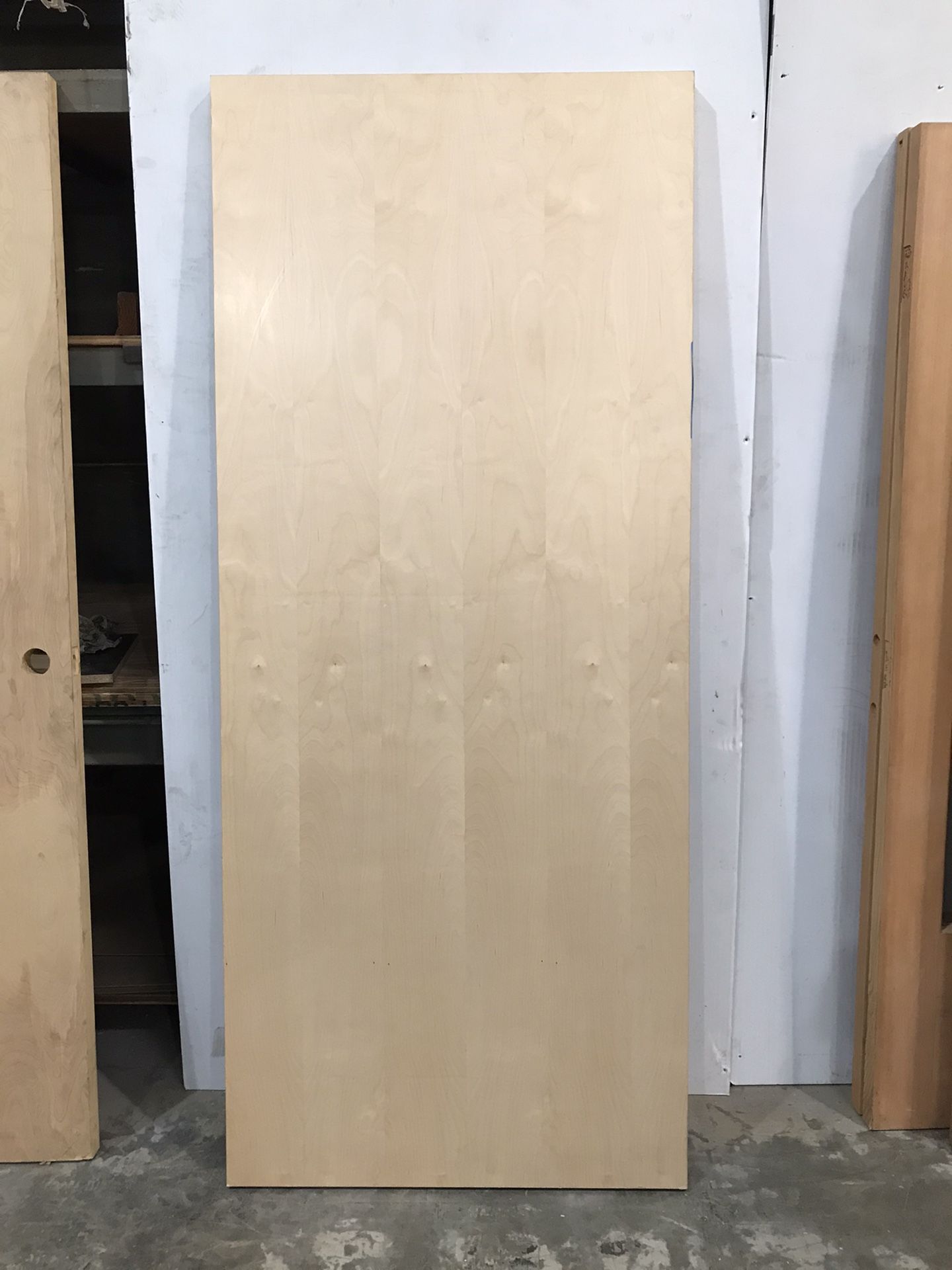 kureha⭐️36 OHTOMO 36 in x 84 in White Sliding Barn Door with 6FT