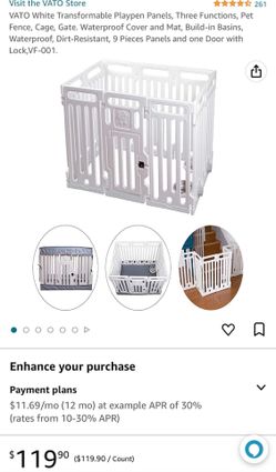 Vato 3 In 1 Transformable Playpen
