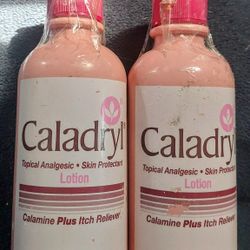 (2) NEW Bottles of Caladryl Lotion - Topical Analgesic, Skin Protectant, 
Calamine Plus Itch Reliever, Sell BOTH