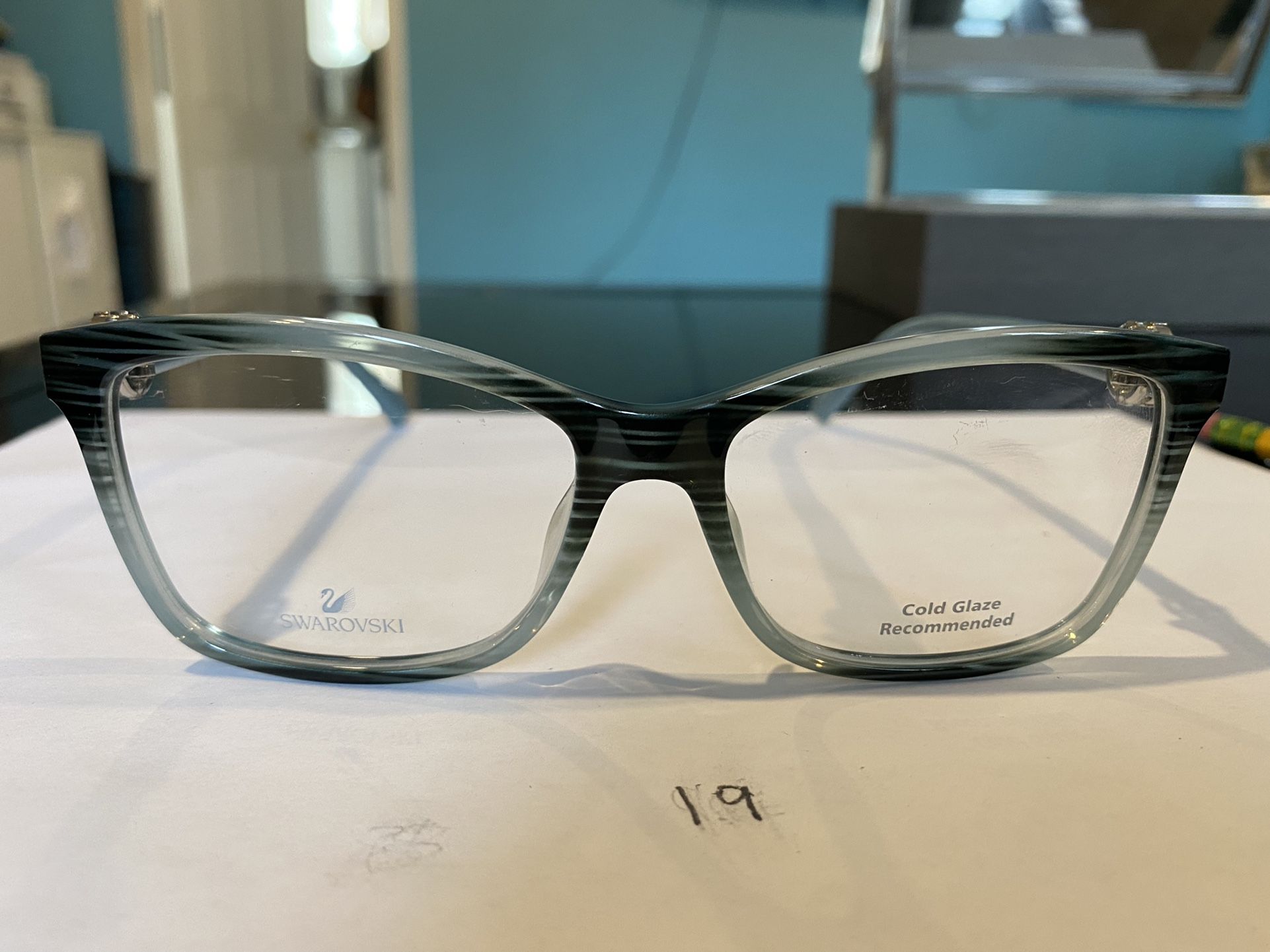 Blue Stripe Frame Swarovski