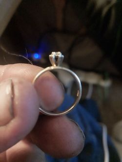 Small 14k diamond ring
