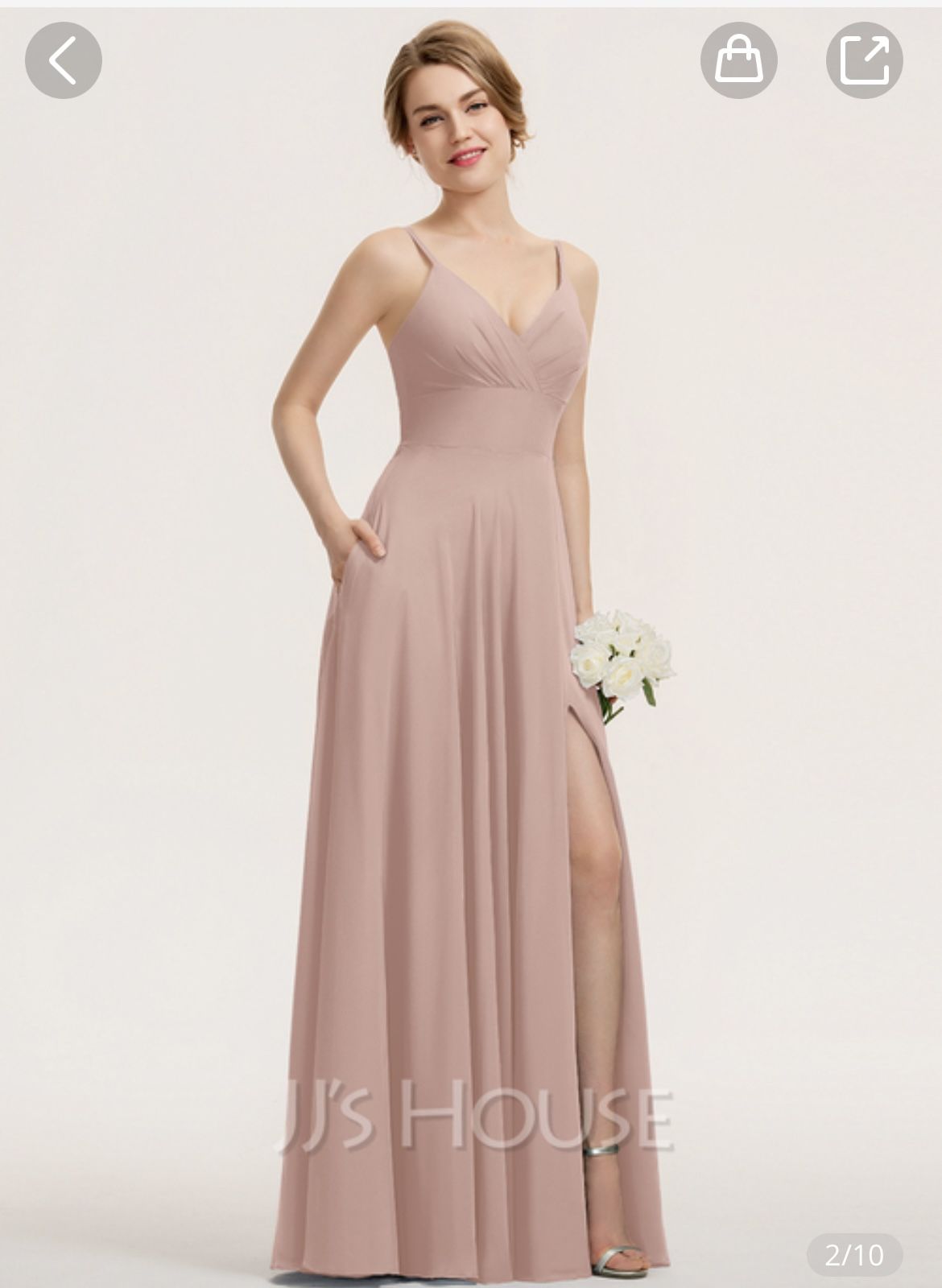 Dusty Rose Dress Size 10