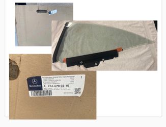 2009 Mercedes CL600 Brand New Driver Side Rear Quarter Panel Window
