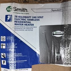 A.O. Smith 28 kWh 240 V Electric Tankless Water Heater