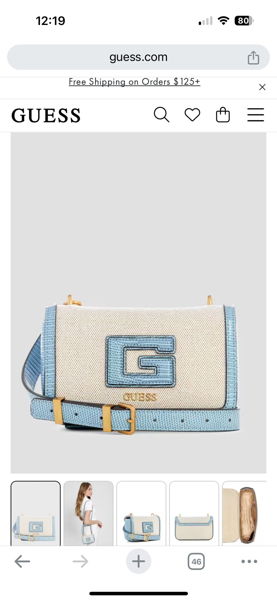 Brand New GUESS PURSE 2024 - G Status Snake-Embossed Mini Crossbody