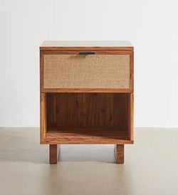 2 solid wood nightstands
