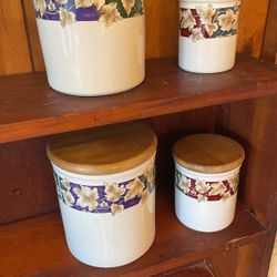 4 Bob Timberlake Canisters
