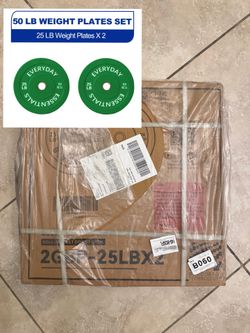 2 Bumper Plate Weight Plate | 25 lbs Pair Color Green