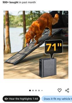 Foldable and Portable Dog Ramp with Handle