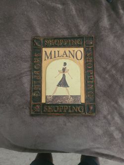 Milano Shopping Wall Frame Decoration