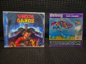 Shadow Gangs (New, Sealed) and Indie Sampler (Demo Disc), Dreamcast