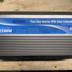 Giandel pure sine inverter with Solar Controller - 2200w