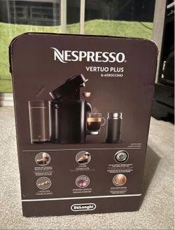 Nespresso by De'Longhi Matte Black VertuoPlus Coffee and Espresso