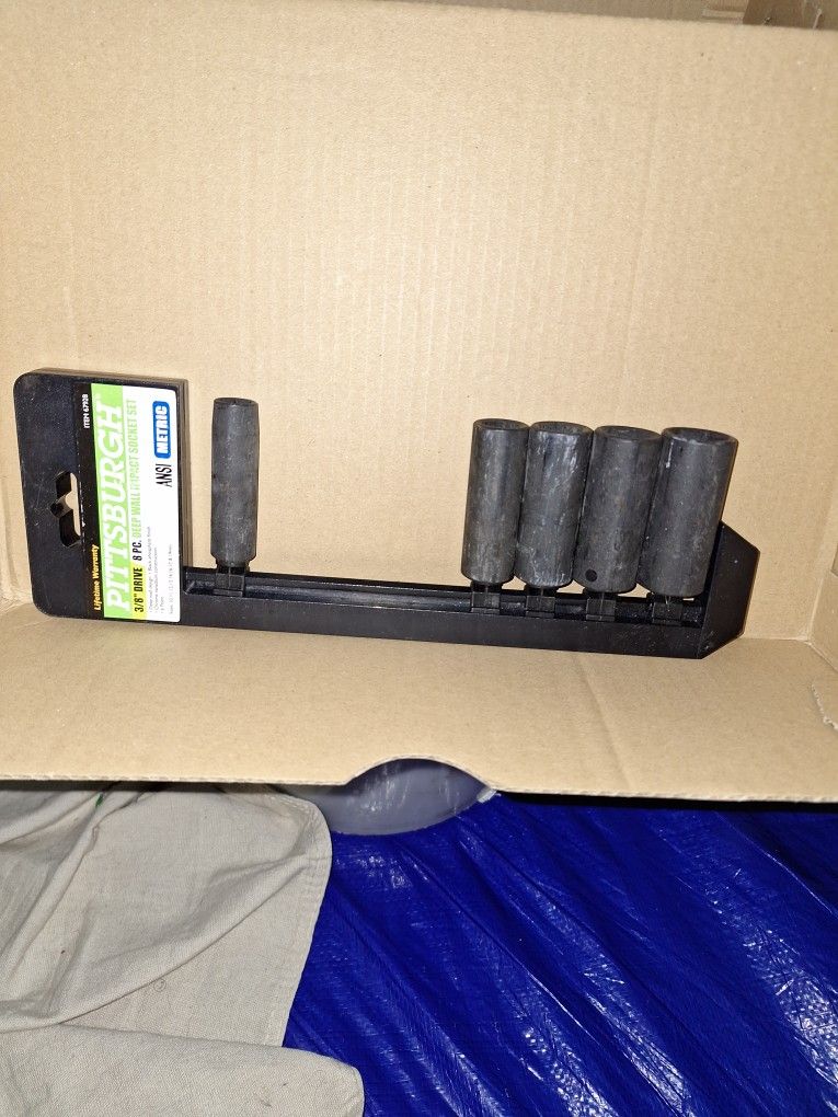 5 Piece Deep Wall Impact Socket Set